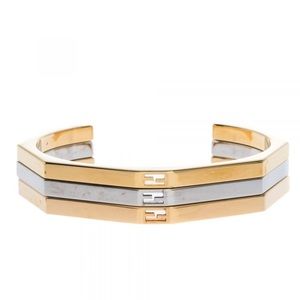 Fendi Baguette Bi-color Set of 3 Open Cuff Bracelet Set